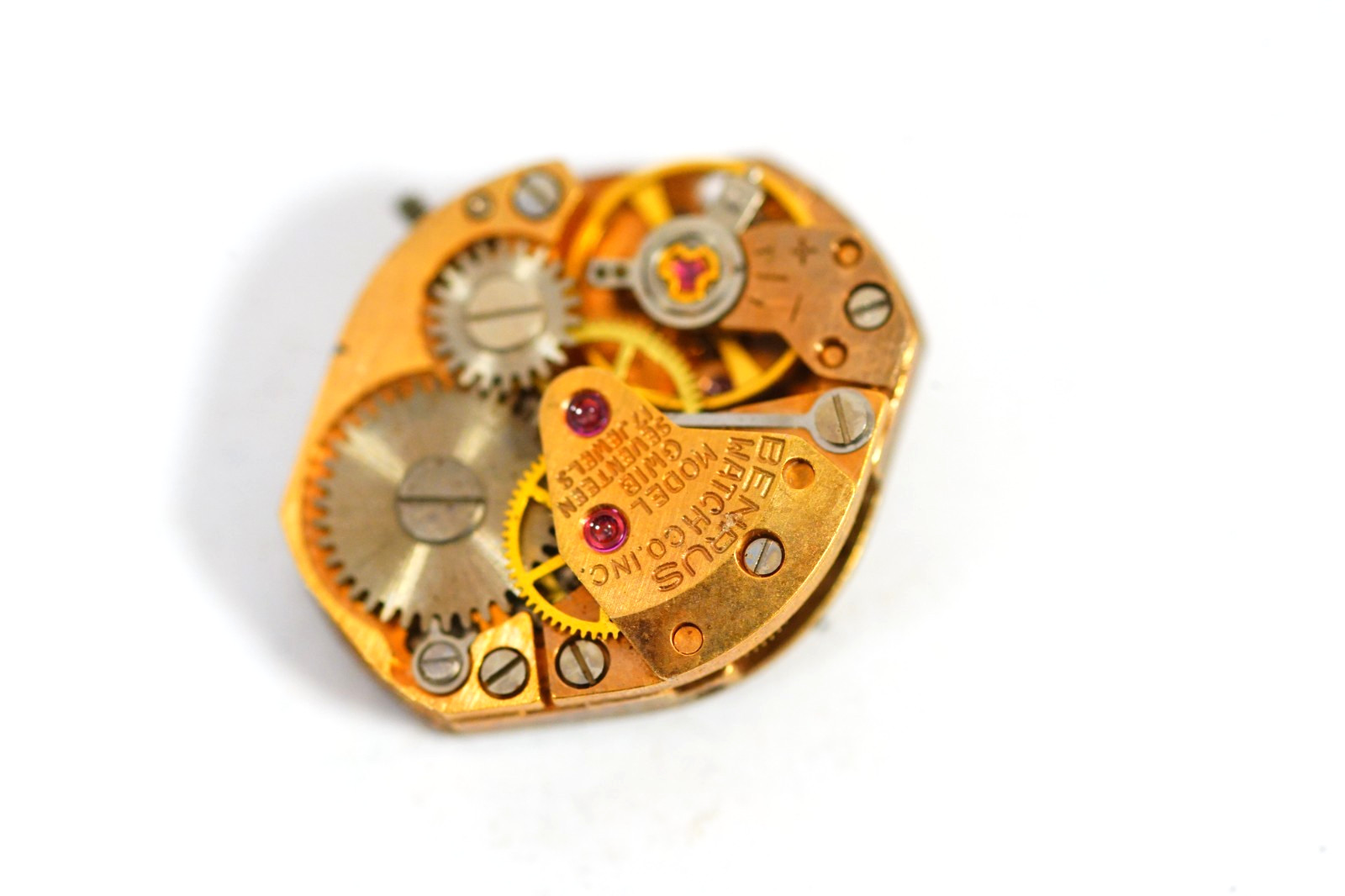 BENRUS Watch Model GW1B Movement 17 Jewels BENRUS Wristwatch Parts/Repair