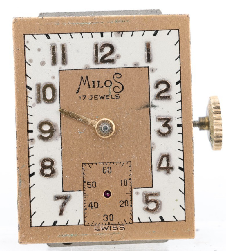 MILOS GRANA cal. K.F. 251, 17j SWISS WRIST WATCH MOVEMENT, RUNS (BB)