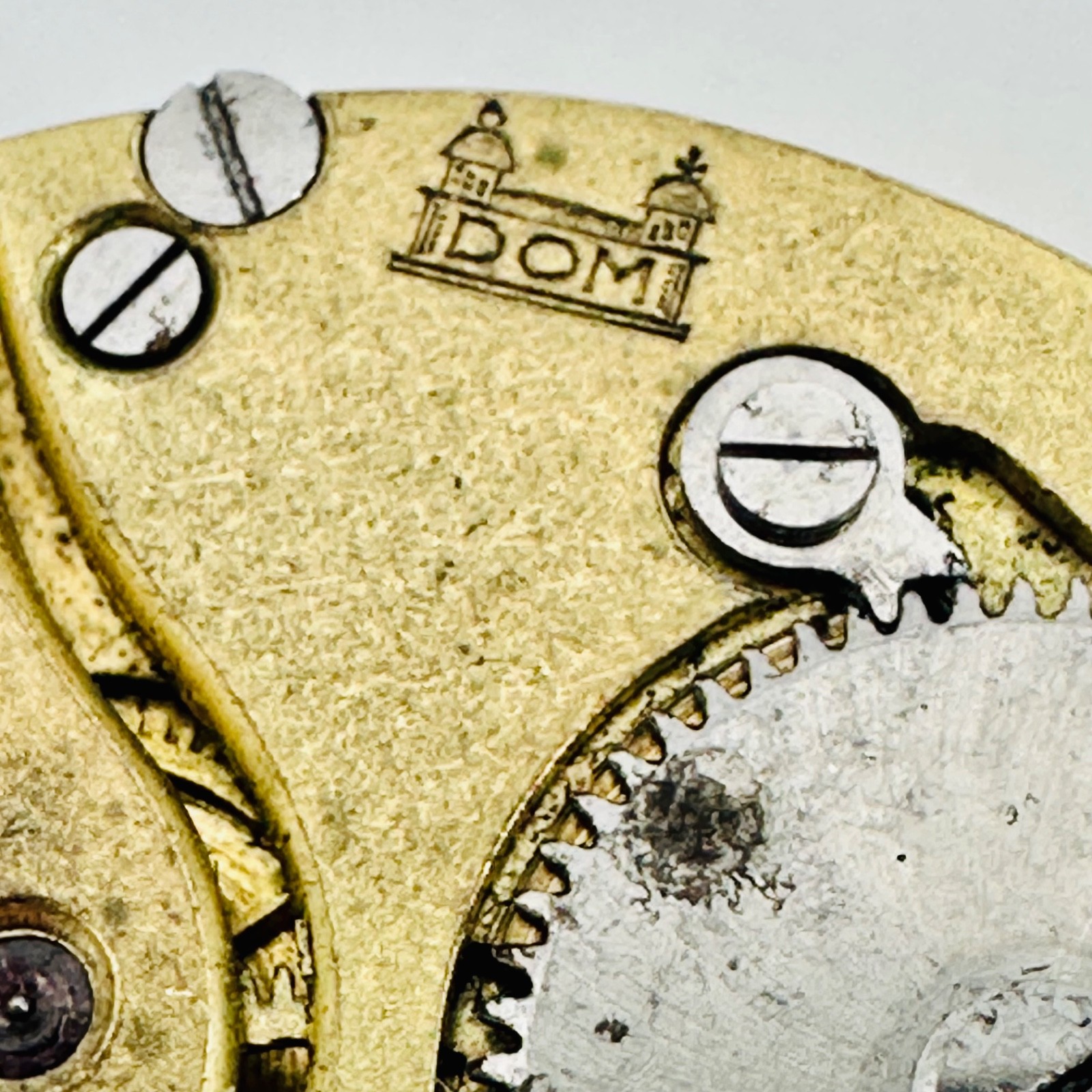 Antique DOM Pocket Watch Movement – 42mm – Stem Wound – Spares/Repair