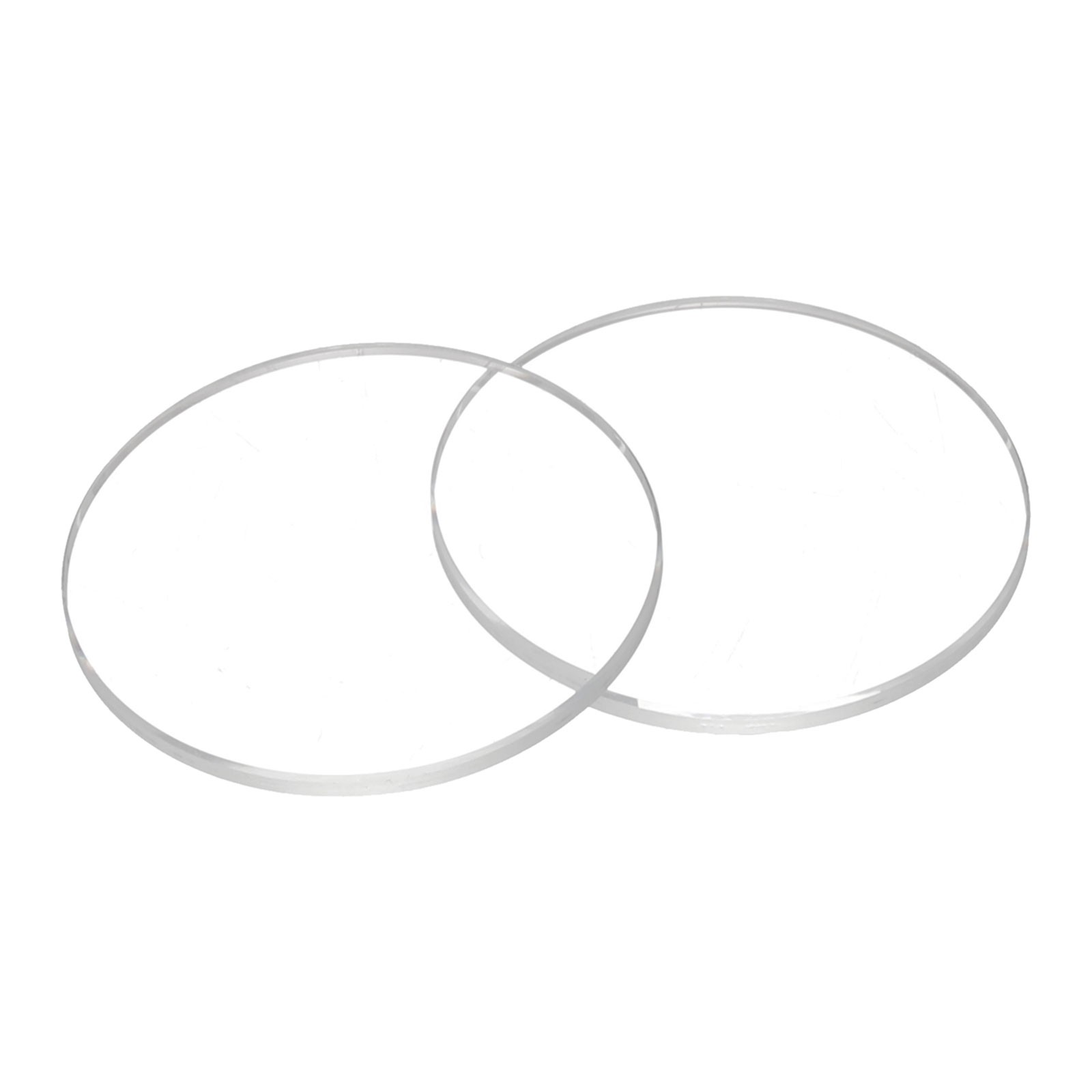 2pcs Watch Crystal Glass Lens 21mm x 1.0mm Beveled Edge Flat Glass Crystals Lens