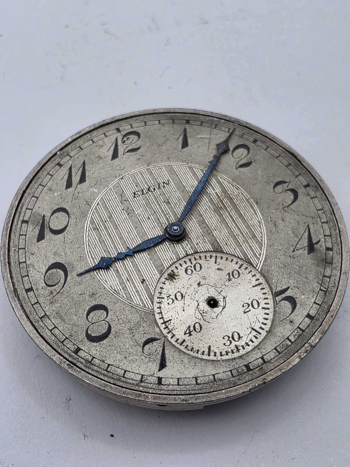 Vintage Elgin 17 Jewel 12 Size Pocket Watch Movement Parts 39mm 26783044 Lot 411