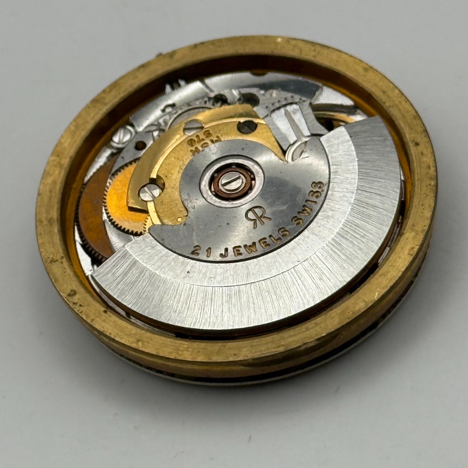 MSR S76/28 Watch Movement Garrard Date 21 Jewels Automatic Vintage Parts 30.4mm