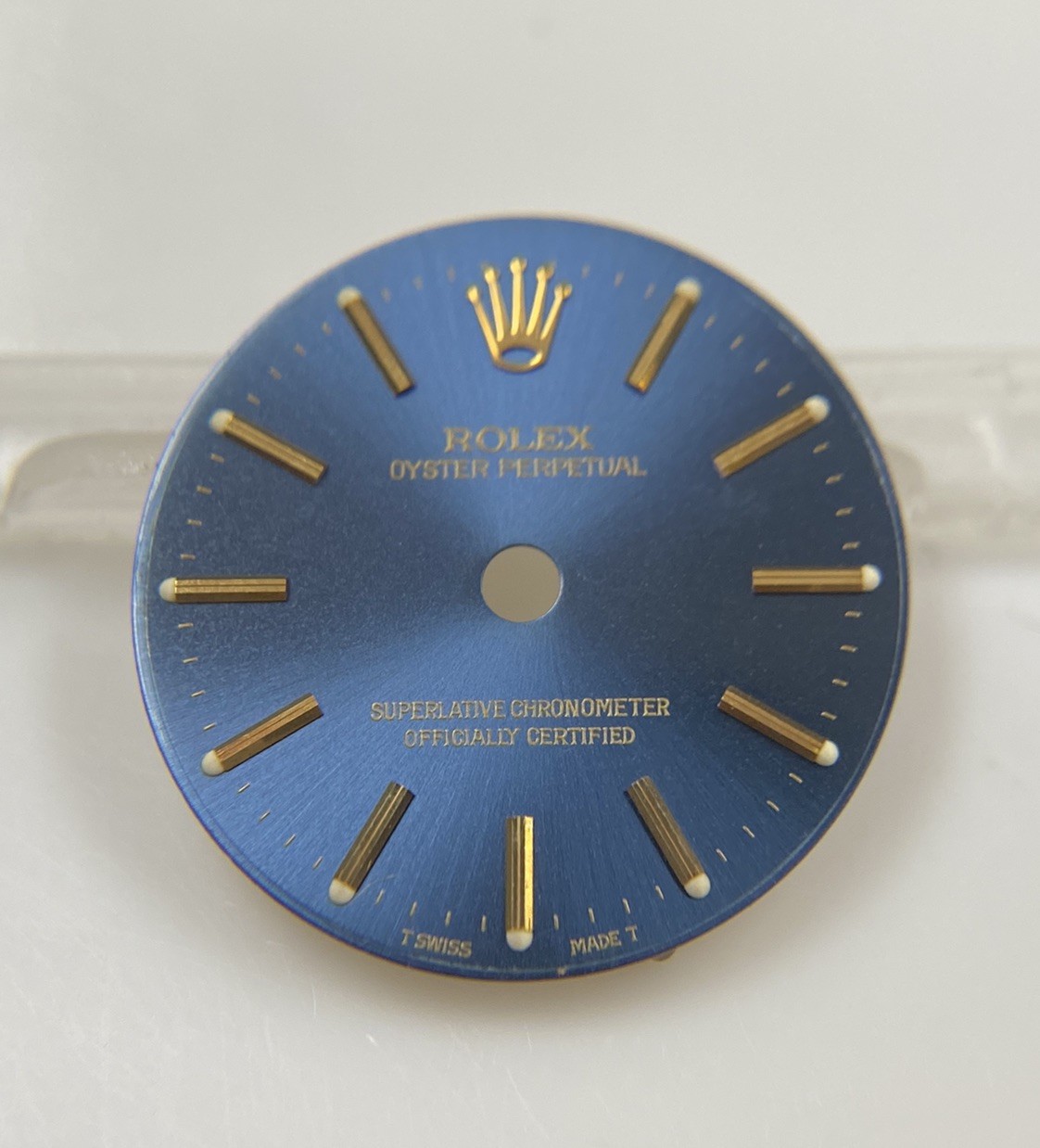 Genuine Rolex 24mm Oyster Perpetual Cal. 2130/2230 Blue/Gold Dial