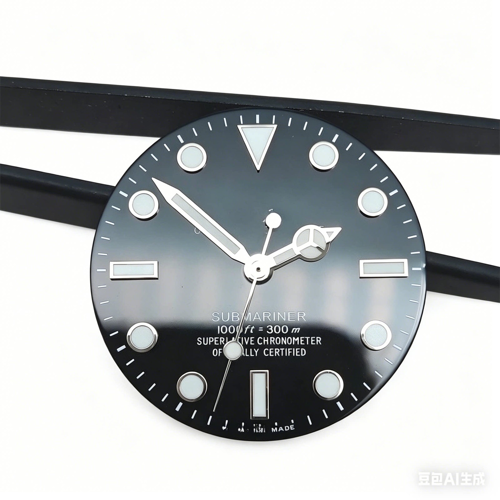 28.5mm SUB Watch Dial Ice Blue Lume for 8215 2824 Movement Watch Parts