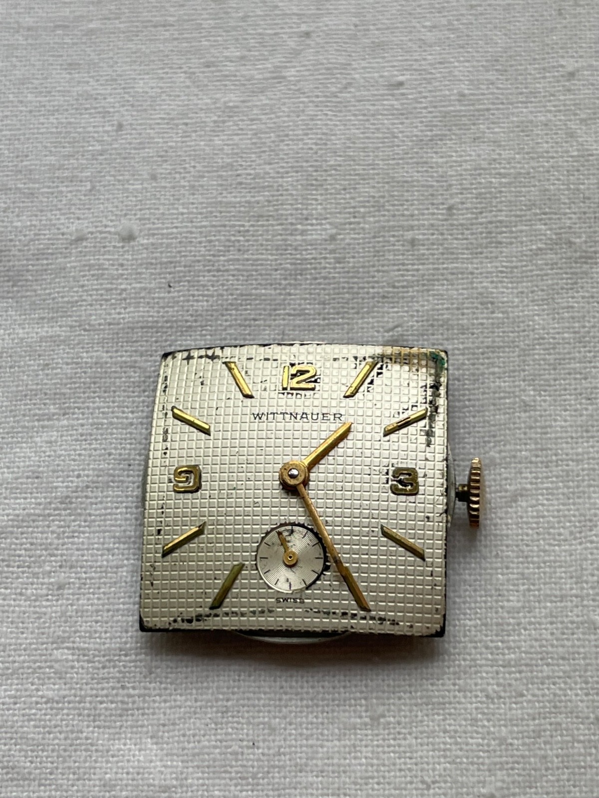 Wittnauer 76/3 Revue – movement for mens watch AS IS, lot 0906