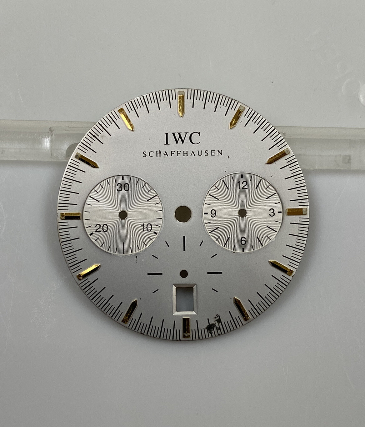 Original IWC Schaffhausen GST Chronograph 3727-03 Silver/Gold 27mm Dial