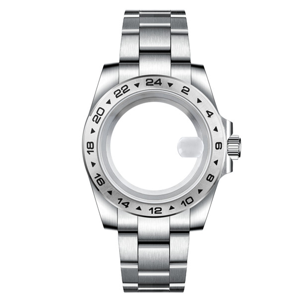 39mm Stainless Watch Case+Strap Sapphire for Nh34 Nh35 NH36 Movement 28.5mm Dial