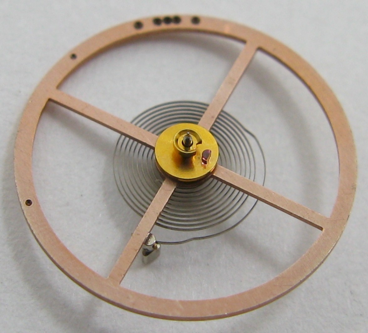 Omega 550 17 jewels Watch movement part 1327 complete balance wheel