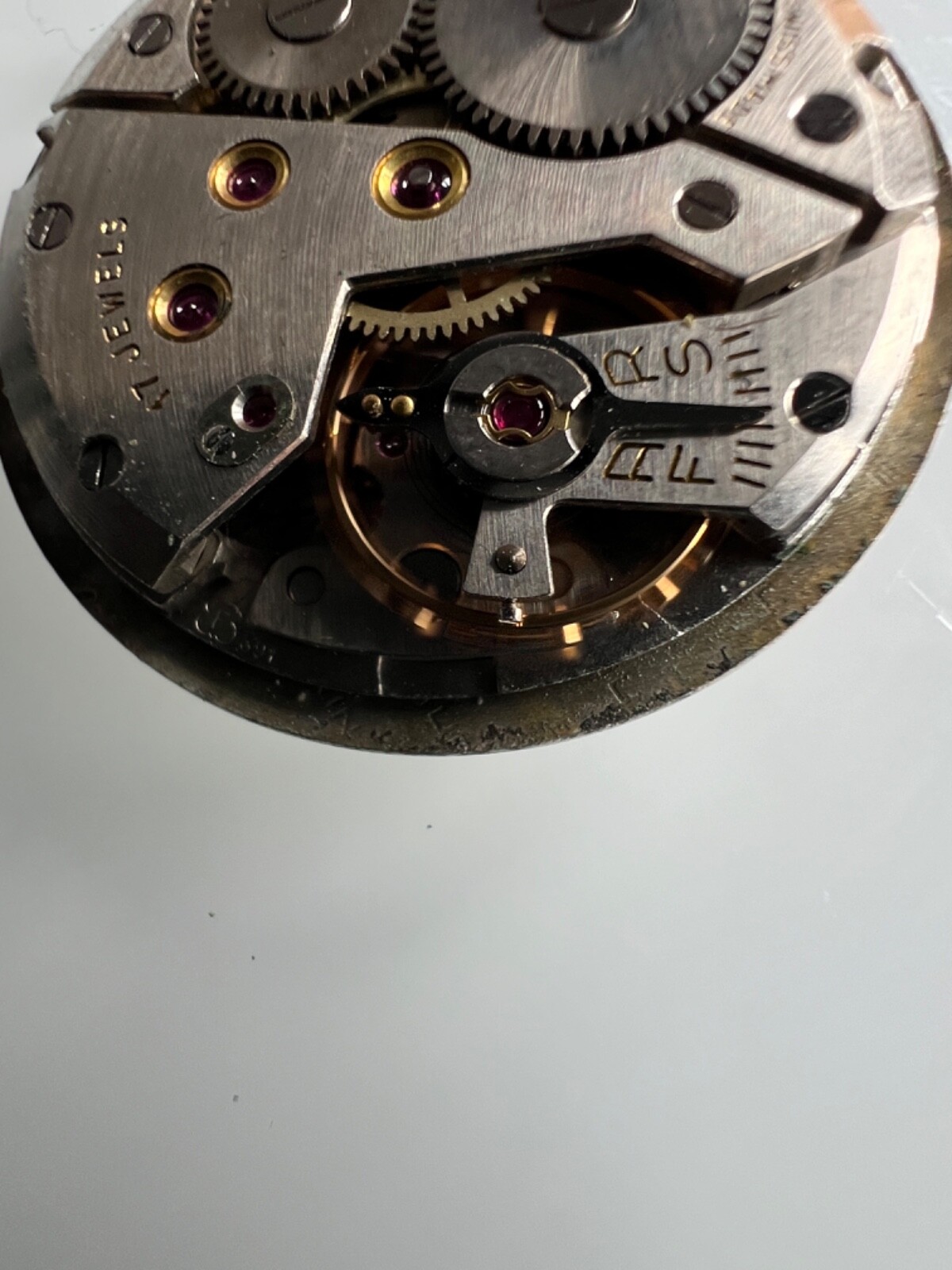 GARRARD cal. 391 Mechanical Hand Wind 17 Jewels Watch Movement Working