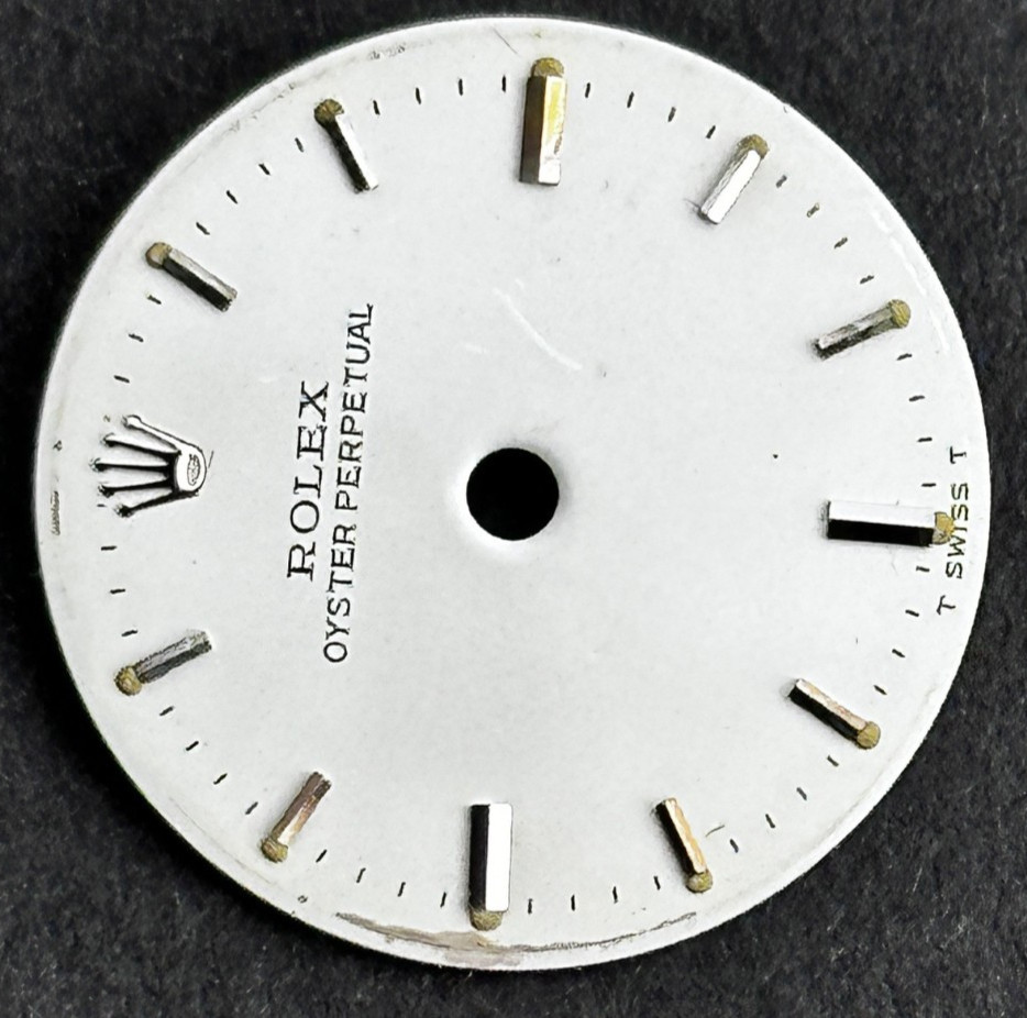 Vintage Rolex Ladies Oyster Perpetual Watch Dial For 24mm Rolex No Date