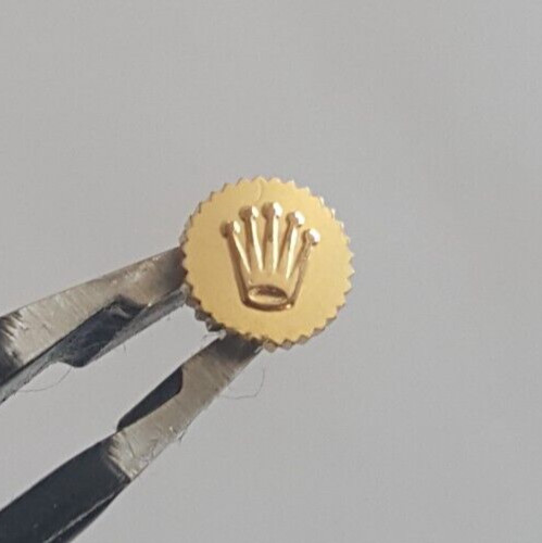 Rolex 4.2mm Gold Plated Undercut Crown