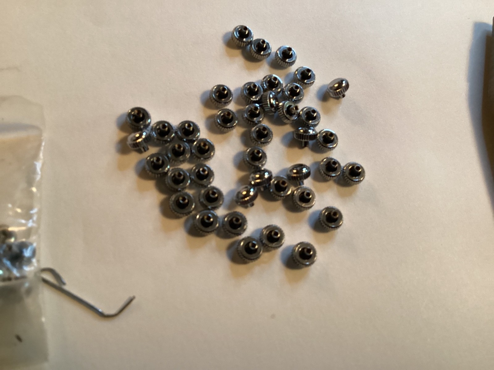 Unbranded silver color watch crowns 4.4mm