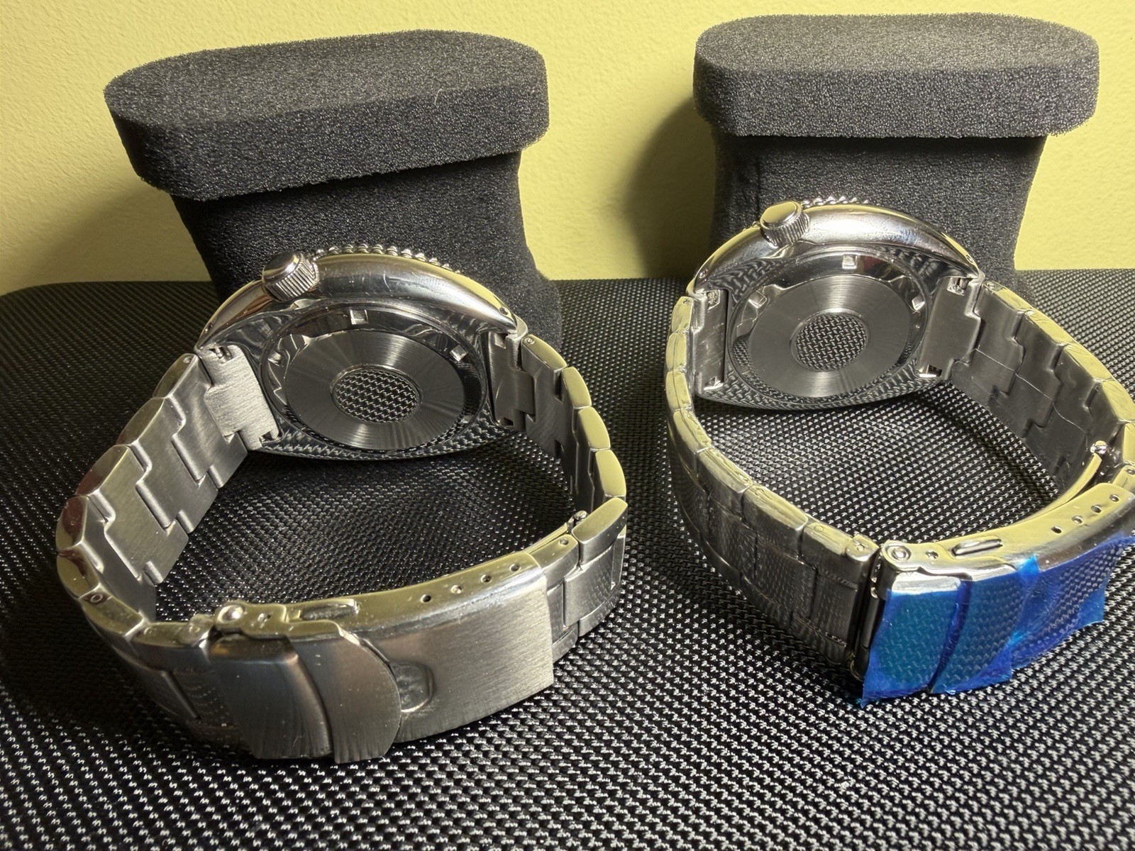45mm Turtle Seiko Mod Case & Bracelet Qty:2 Blk/Blk and Blu/Red