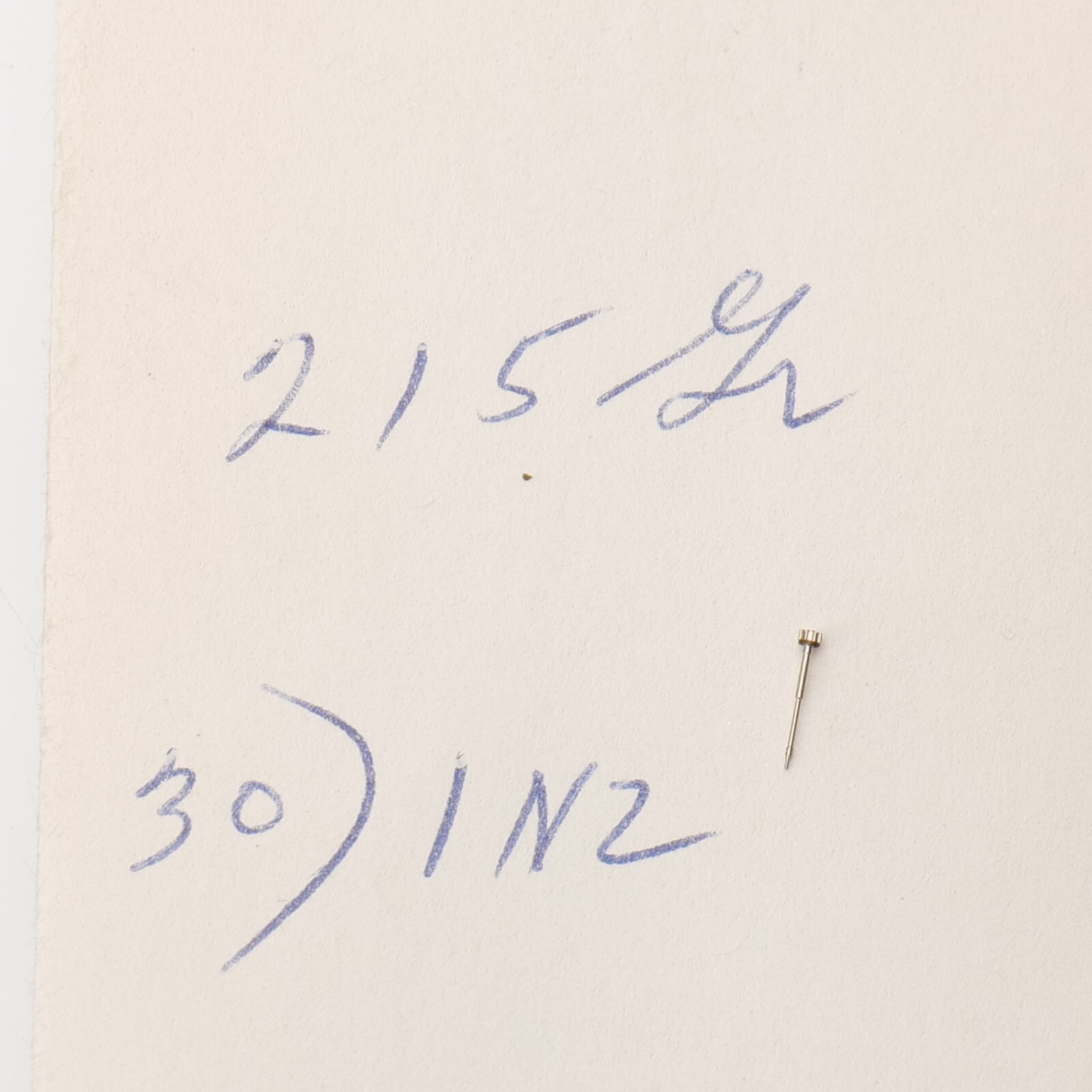 NOS Gruen 215, 216 Sweep Seconds Pinion Watch Part New Old Stock (C12D9)