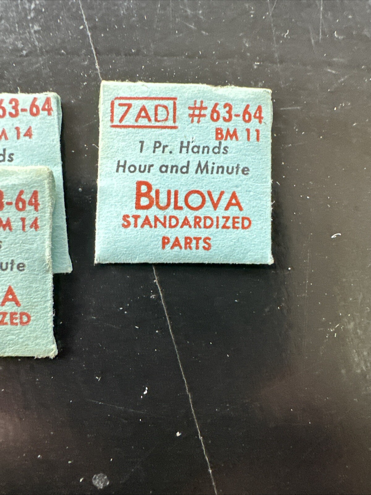 Gen. Bulova #63-64 5AB, 7AK & 7AD 1 Pair Hour & Minute Watch Hands NOS Pick one