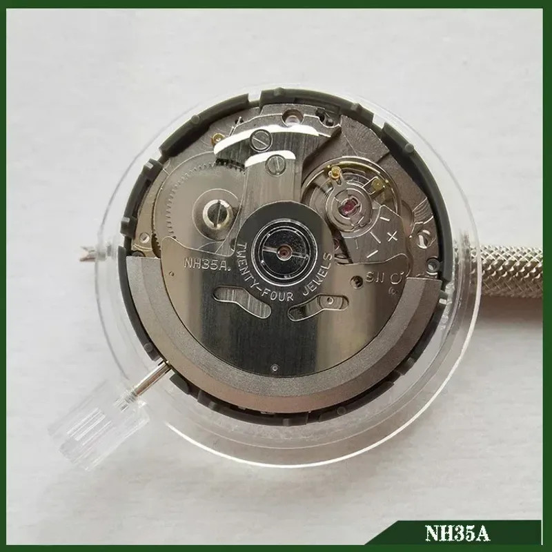 NH35A Mechanical Watch Movement Automatic 24 Jewels At 3 3.8 6 Date Wheel NH35