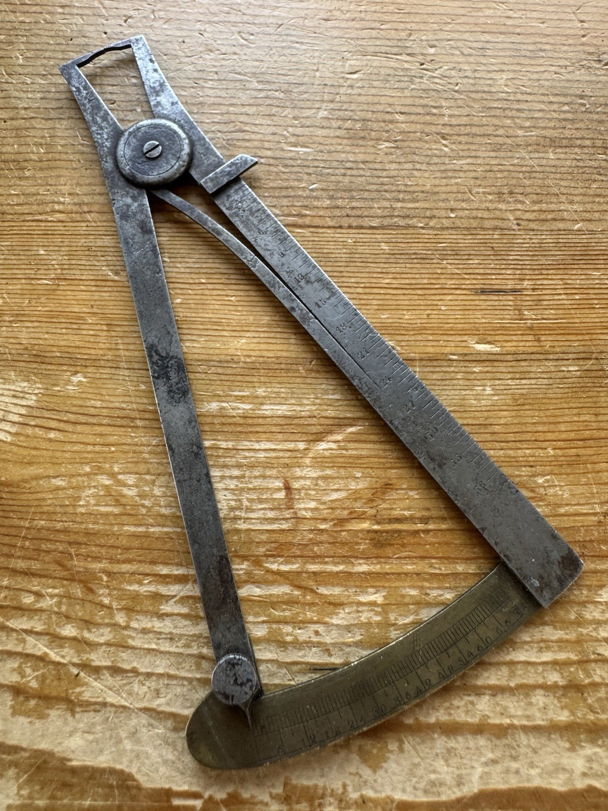 Vintage Douzirme Watchmaker Gauge Jeweler Watch Repair RARE Tool Steel/Brass