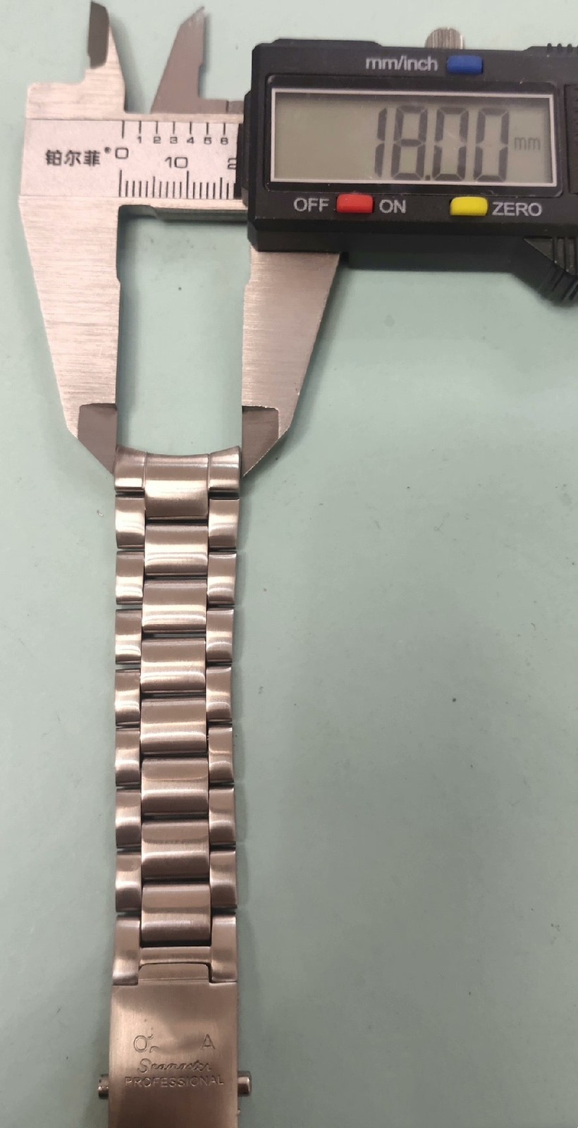 18MM WATCH BAND SOLID LINK FOR OMEGA Seamaster Ocean 2500 8500 8800 8900 300 212