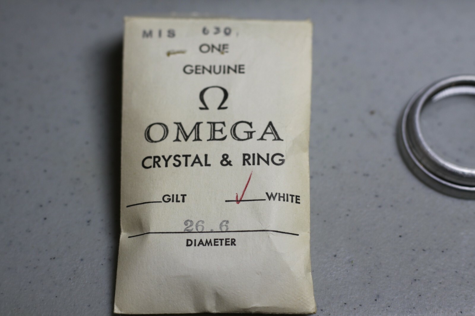 Genuine Omega Crystal MIS 630 26.6 MM —10