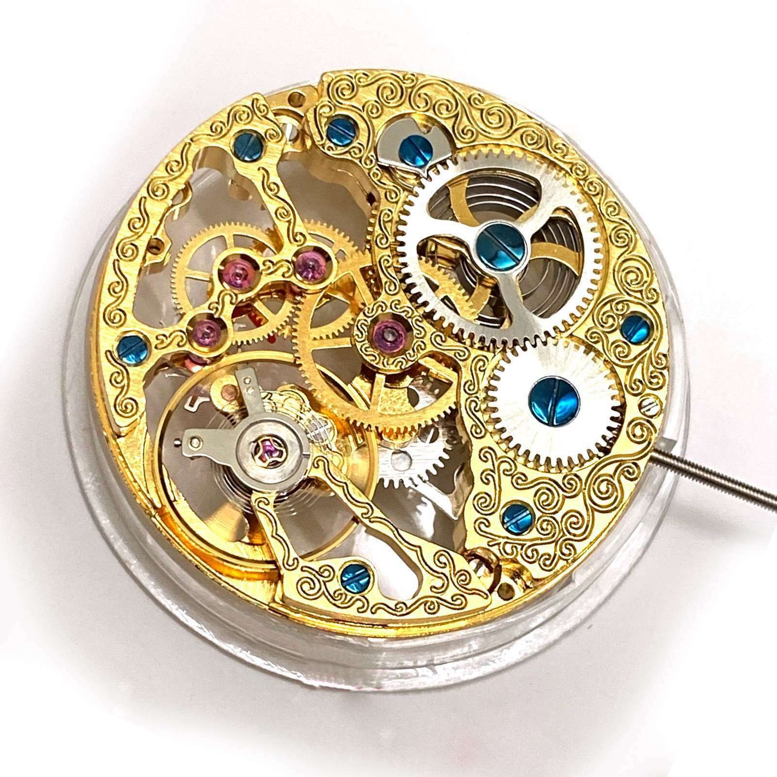 For ST3600 6497 17Jewels Skeleton Watch Movement Hand Winding Around 40Hours
