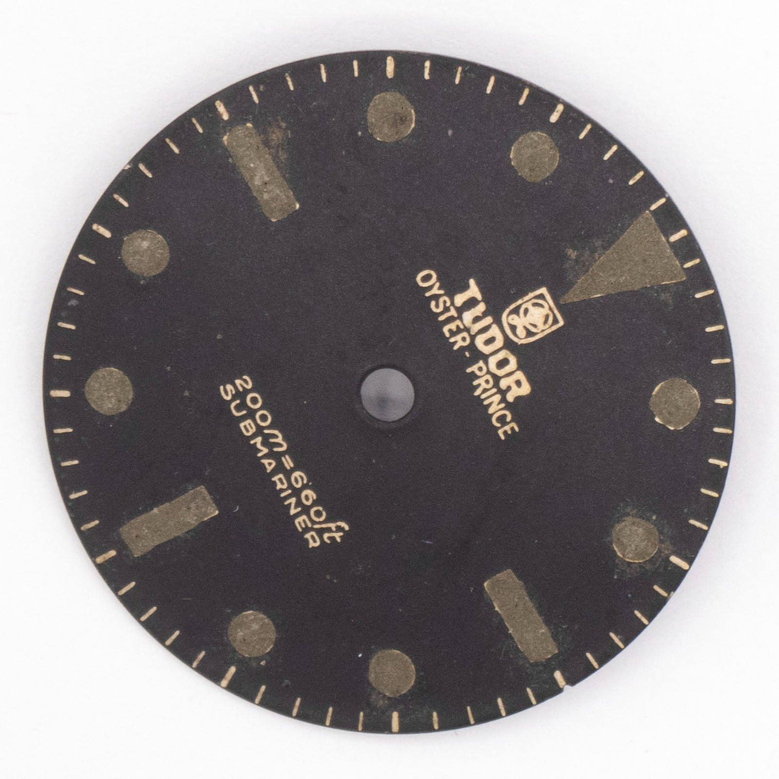 Rare Vintage 26 mm Tudor Oyster Prince Submariner Wristwatch Dial