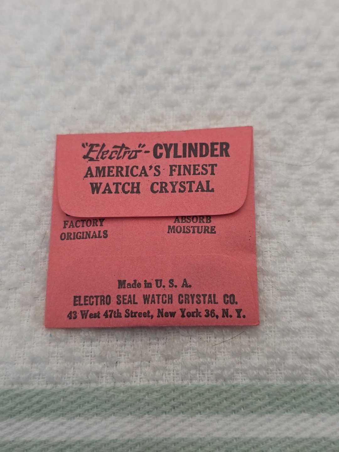 Electro Cylinder Watch Crystal CR275 CR1270 Hamilton Polly 12.7X11.6