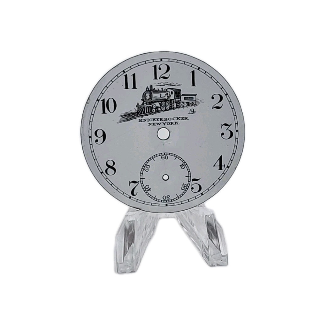 Knickerbocker 42.4mm 16s New York Enamel Pocket Watch Dial Only 1123