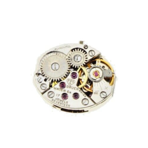Gruen Precision Model 292R Used 17 J Watch Movement Size 5.75 x 6.75”’ Runs