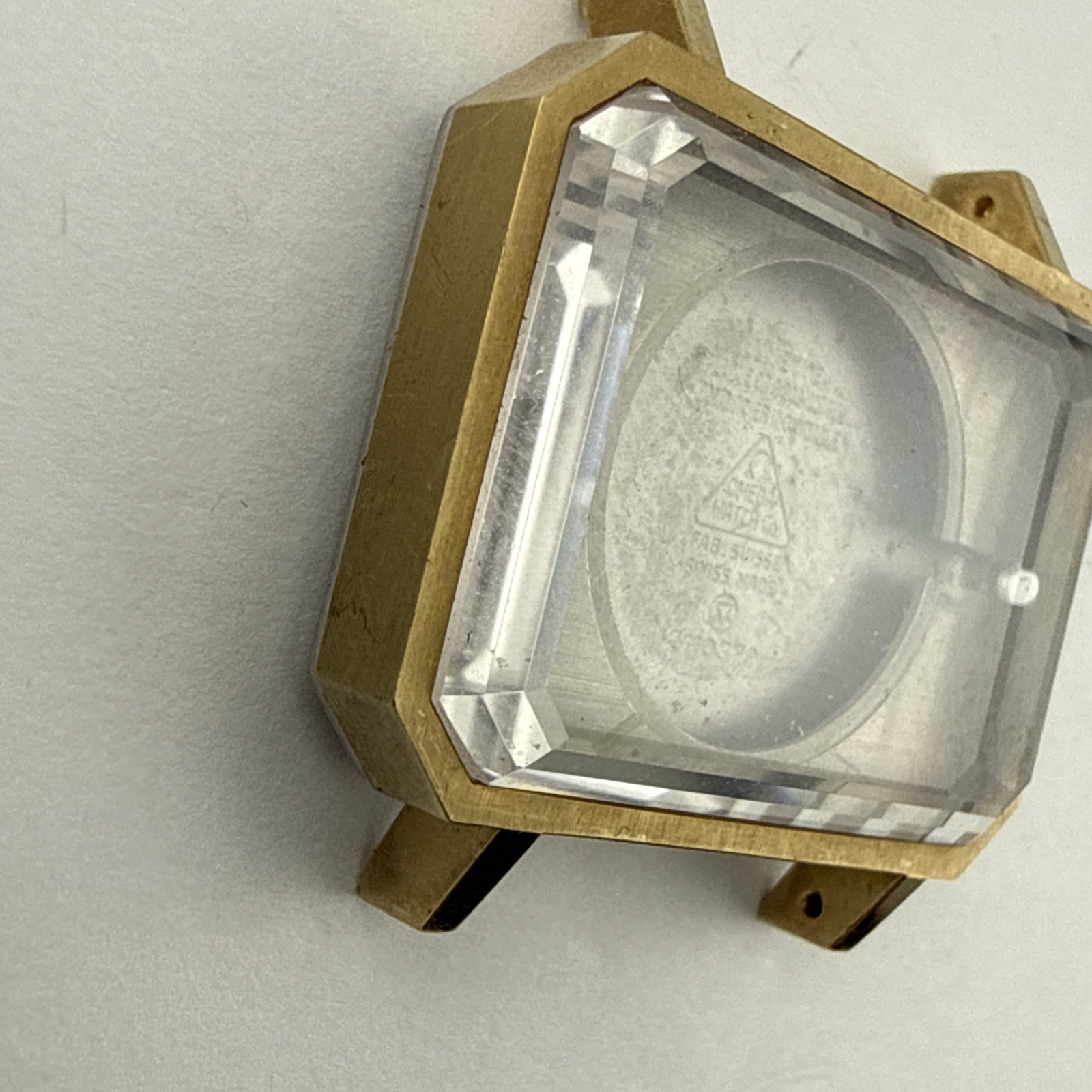NOS Omega 32mm Gold Plated Watch Case 511.0379 W/ Crystal – New Old Stock