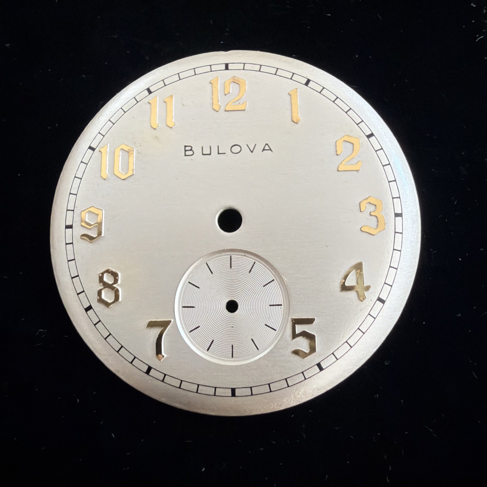 Vintage Bulova Watch Face Plate Only New Other Round