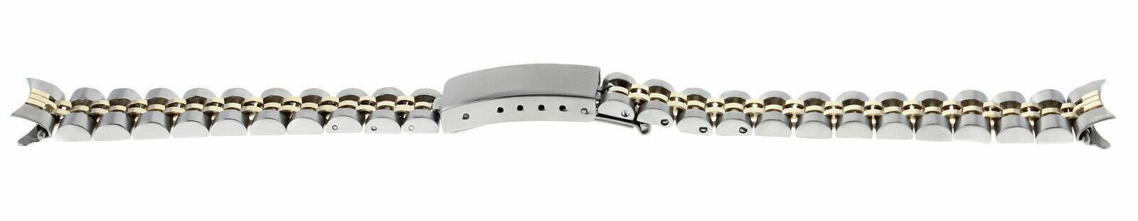 13MM LADIES 18K/SS TWO TONE REPLACEMENT WATCH BAND STRAP FOR 67243, 76163, 76183