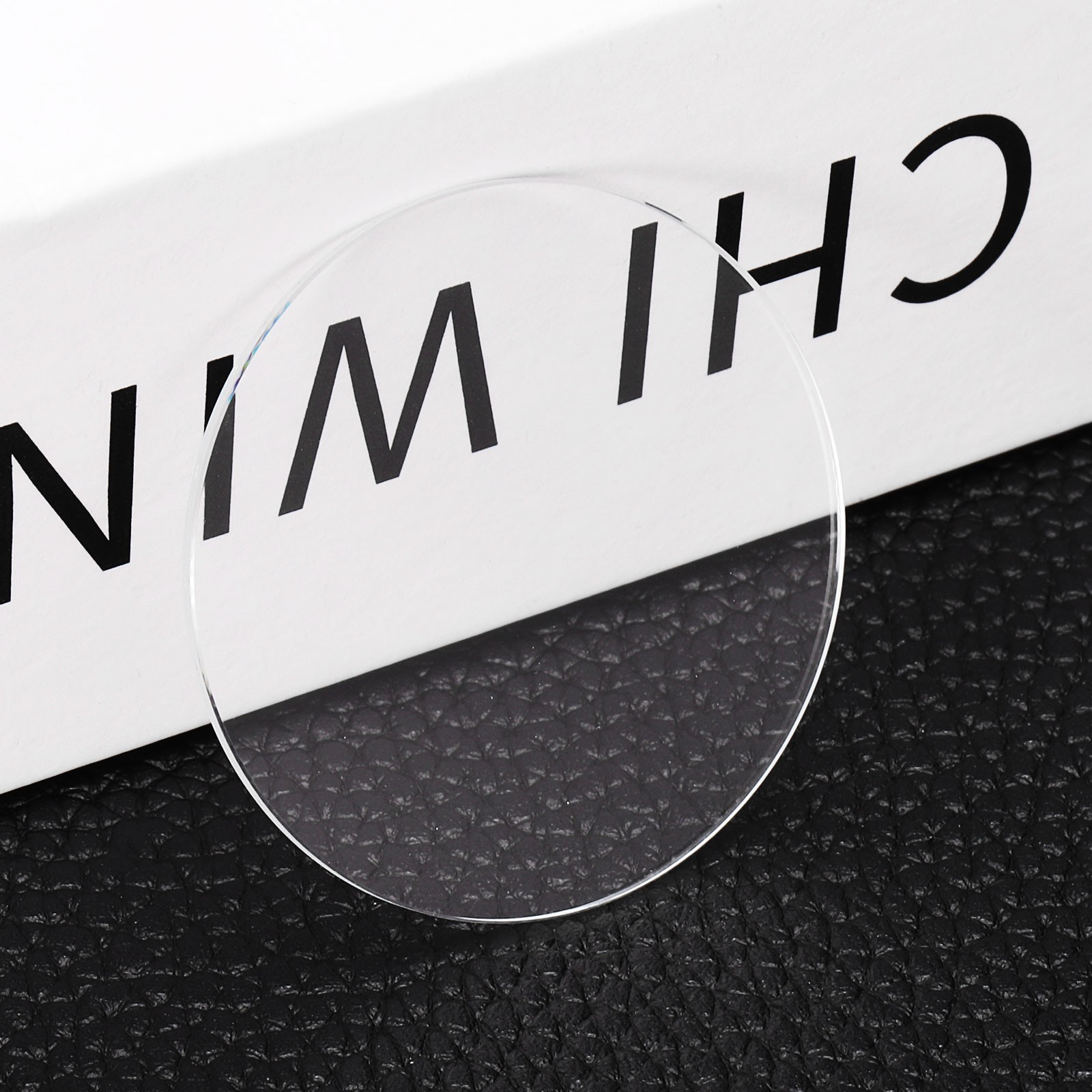 2pcs Watch Crystal Glass Lens 40mm x 1.0mm Beveled Edge Flat Glass Crystals Lens