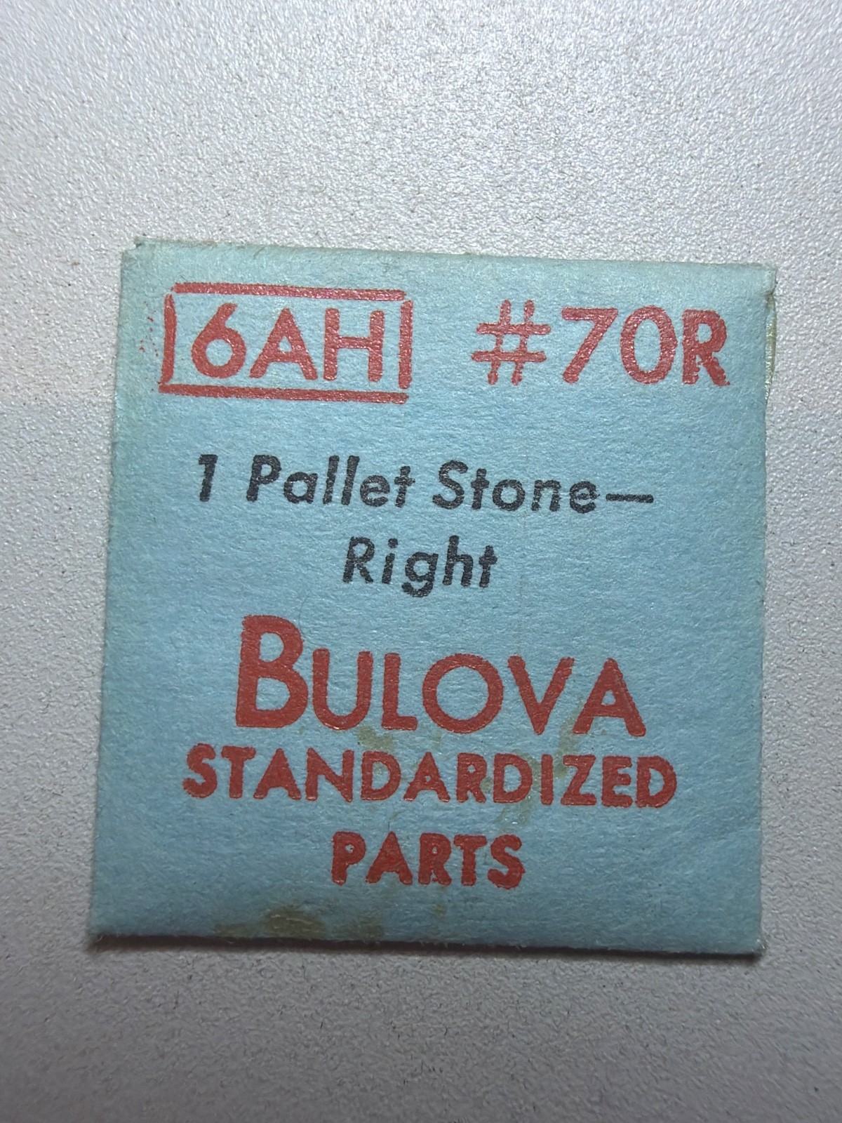 Bulova 70R Pallet Stone (Pallet Fork Right Side Jewel) – NOS – Various Calibers