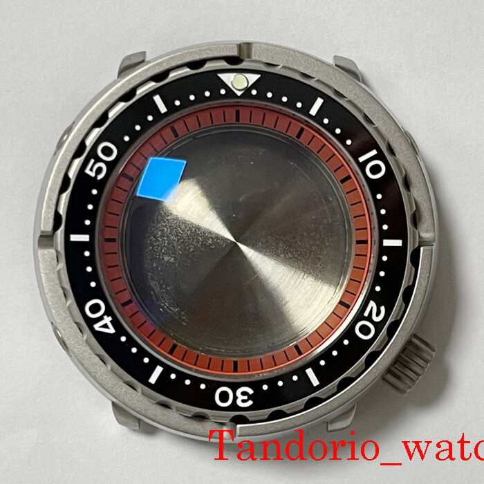 47mm Titanium Watch Case Sapphire Fit NH35A SKX007 SBBN031 200M Waterproof parts