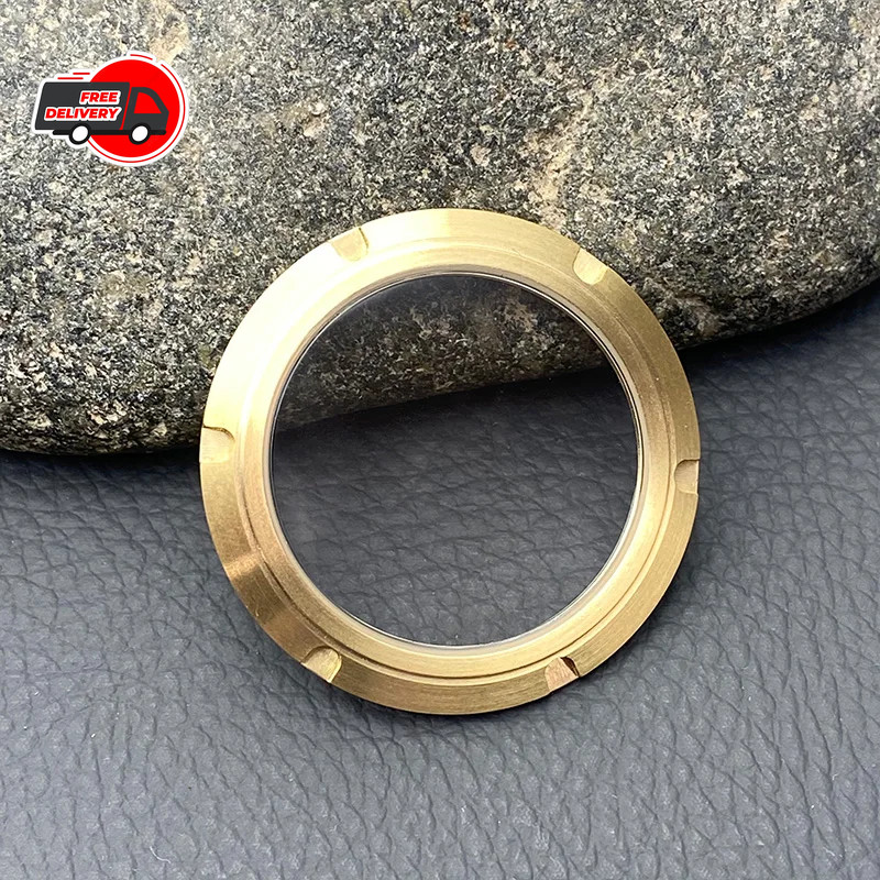 Watch Case Back Sapphire Transparent Glass Cover For Mod NH35 SKX007 Movement