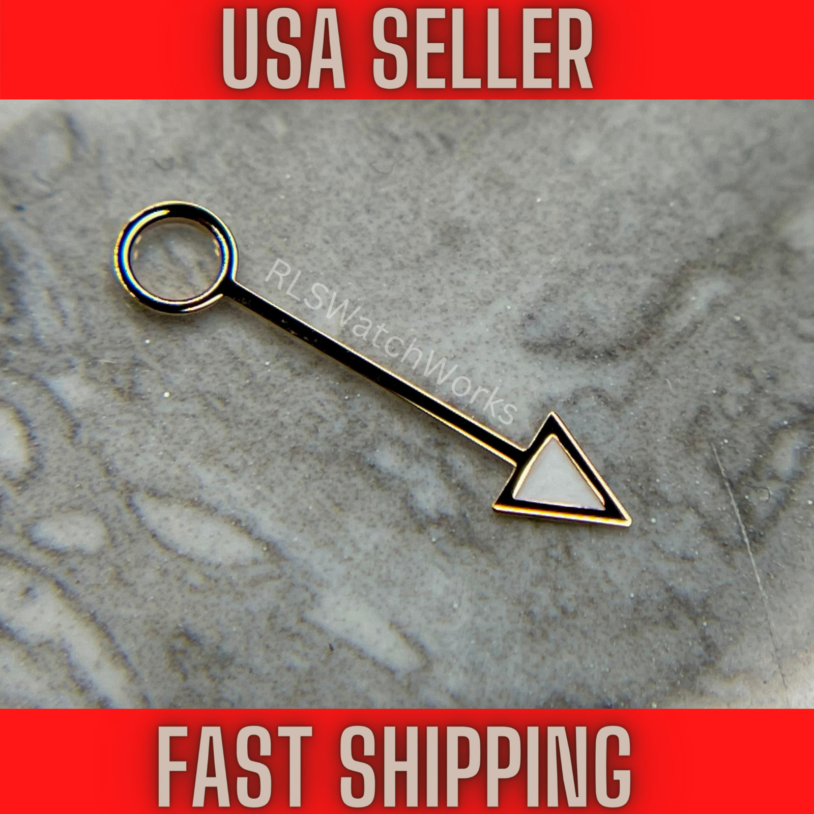 Rose Gold GMT Hand Fits Seiko NH34, 4R34, SSK, Green luminous — USA SELLER