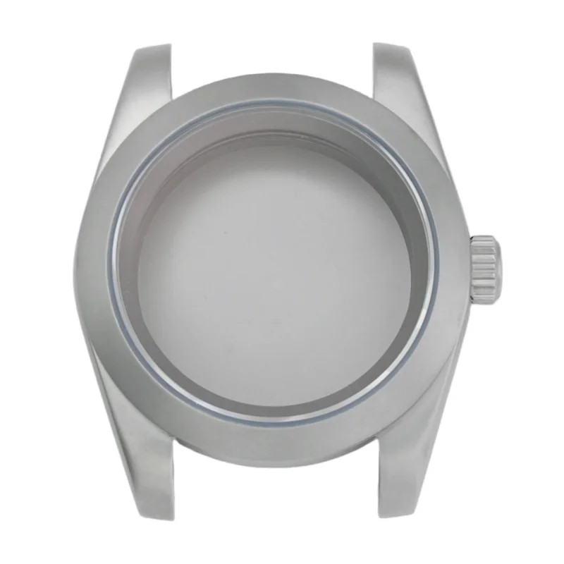 Matte Sandblasted Vintage Watch Case Sapphire Crystal Waterproof For NH35 NH36