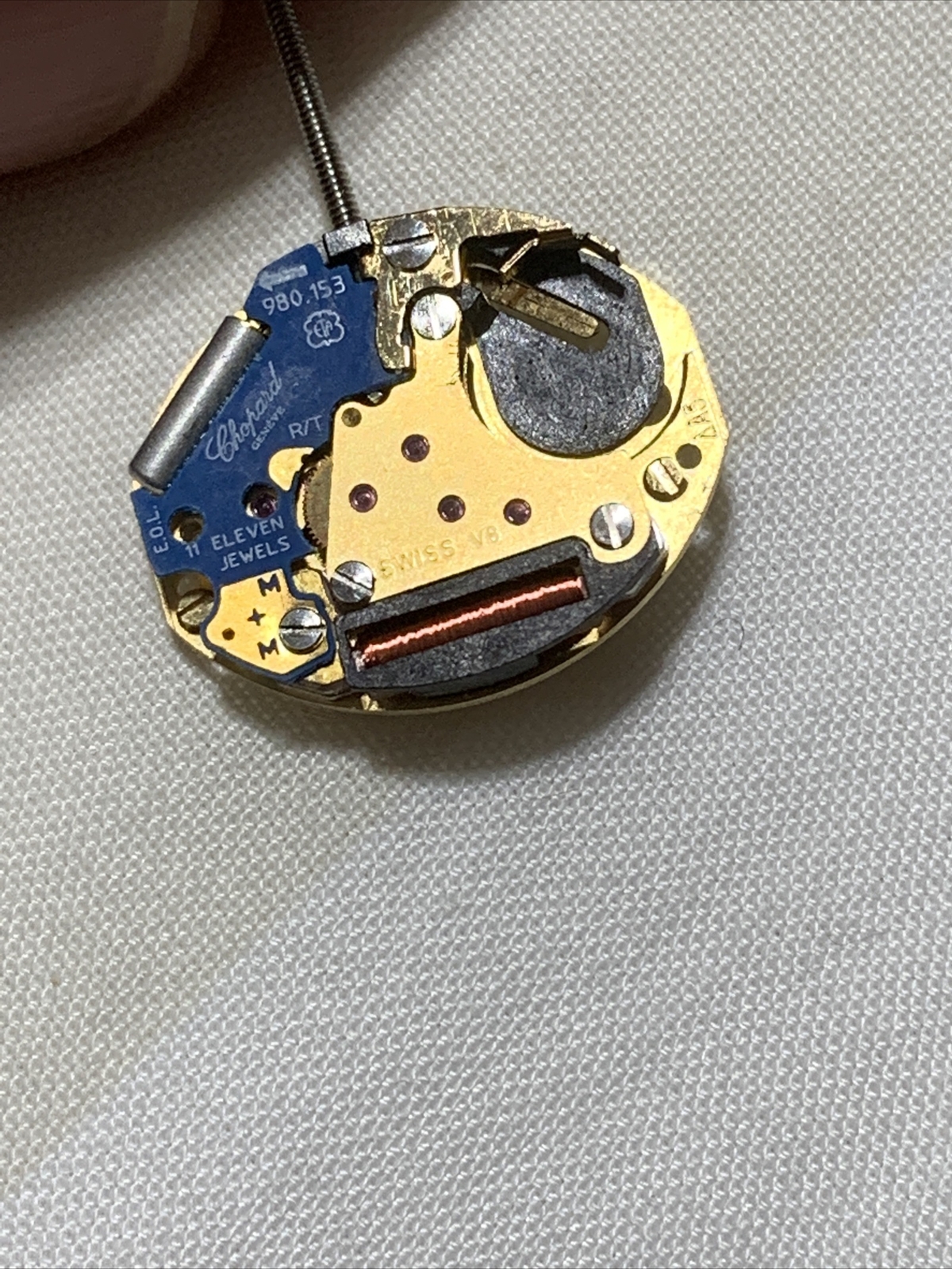 Chopard ETA 980.153 Quartz Watch Movement 11 Jewels Authentic Swiss Made