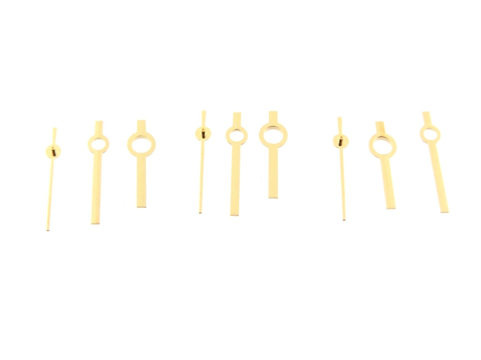 Three Sets of Plain Yellow Watch Hands For Rolex 2130 2135 Watch