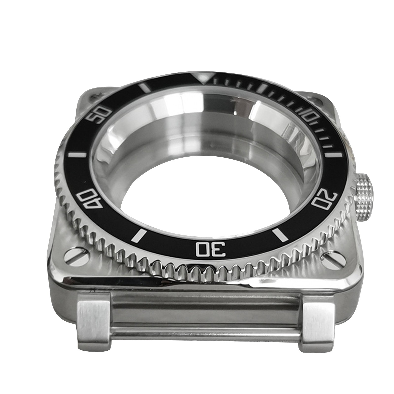 Stainless Steel Sapphire Glass Watch Case For NH35/NH36/4R/7S Watch Movement tt