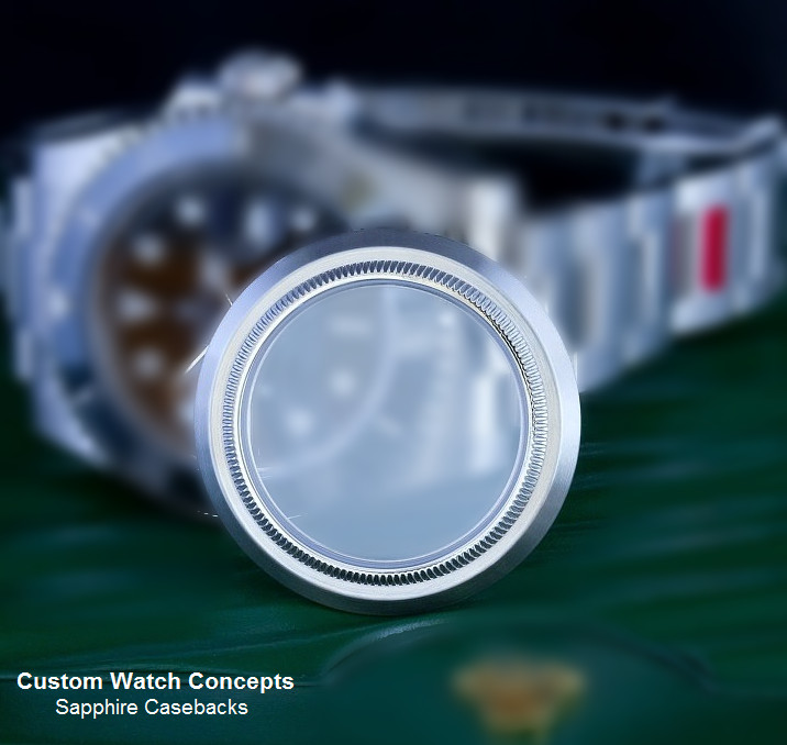 Transparent Sapphire Caseback compatible to Rolex Explorer 126720 VTNR