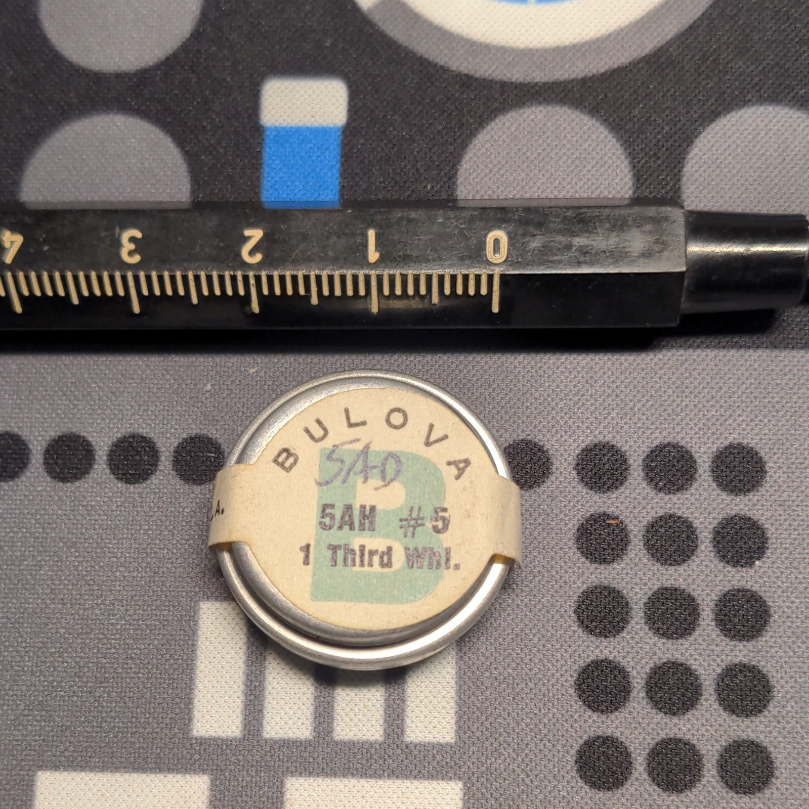 Bulova 5AD/5AH #5 Third Wheel Standardized Parts NOS