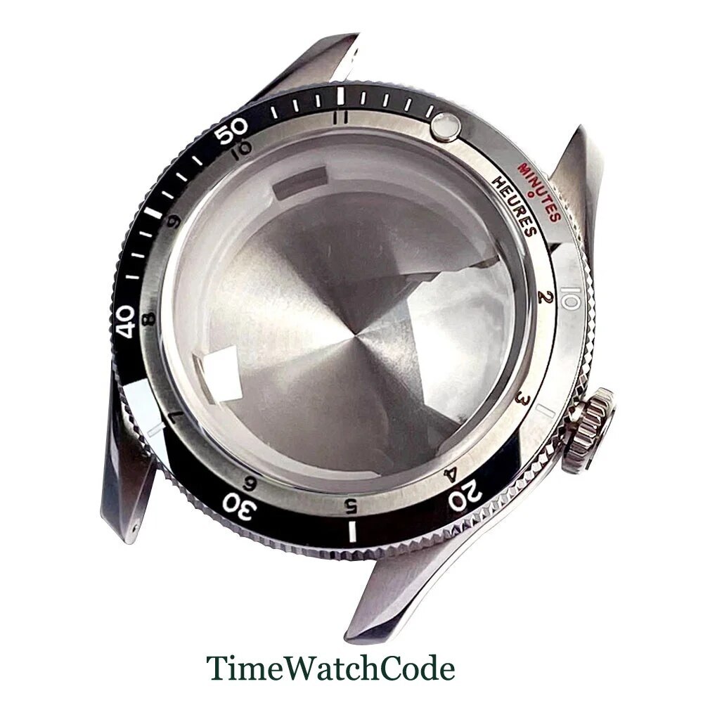 Diving Watch Case for NH35 ETA2824 PT5000 20ATM Double Bow Sapphire Crystal 40mm