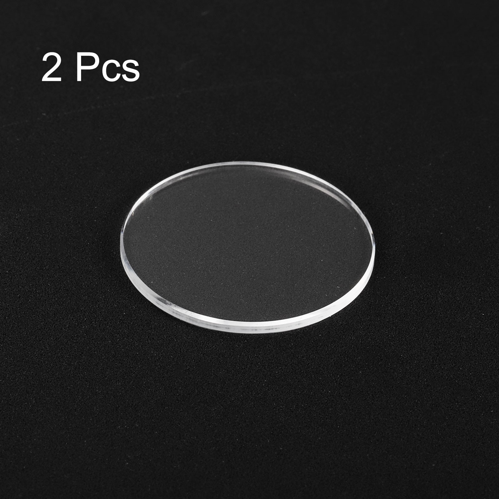 2pcs Watch Crystal Glass Lens 21mm x 1.0mm Beveled Edge Flat Glass Crystals Lens