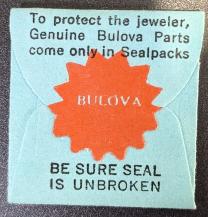 Genuine Bulova 7AM Yoke Screw – # 44 – NOS Watch Part – Sealed
