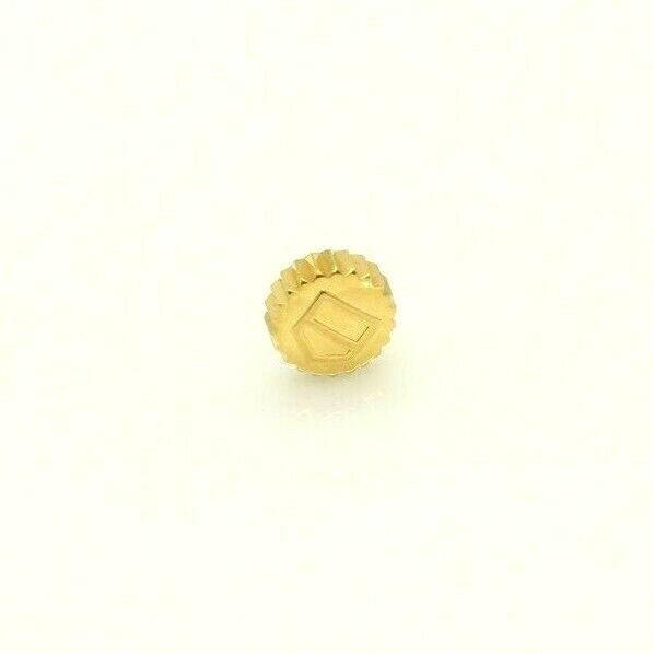 Tag Heuer 6mm Yellow Gold Crown WAR215B WAR215A Crown w/ Gasket #51Y