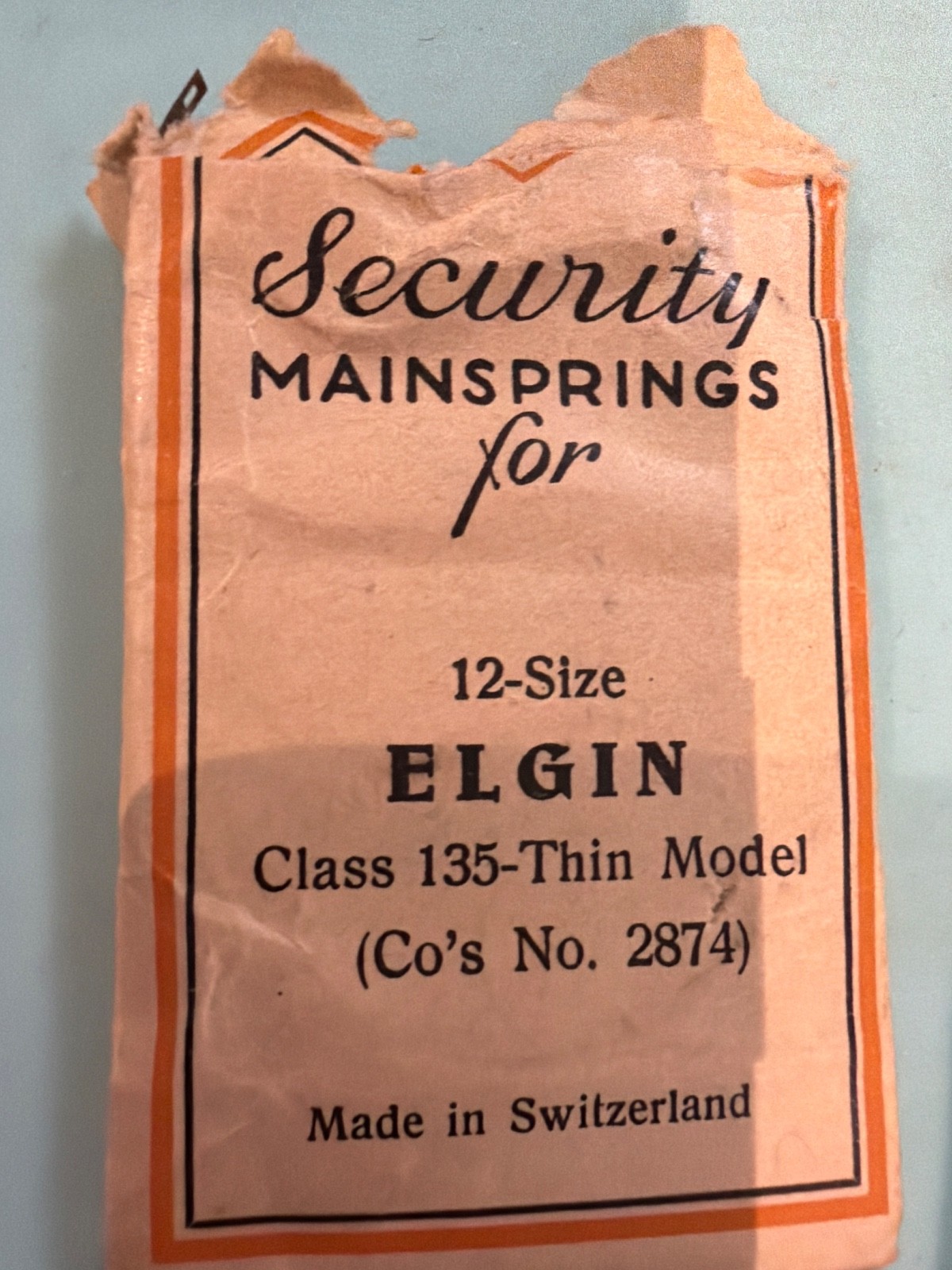 Elgin Mainspring- NOS – Various Calibers