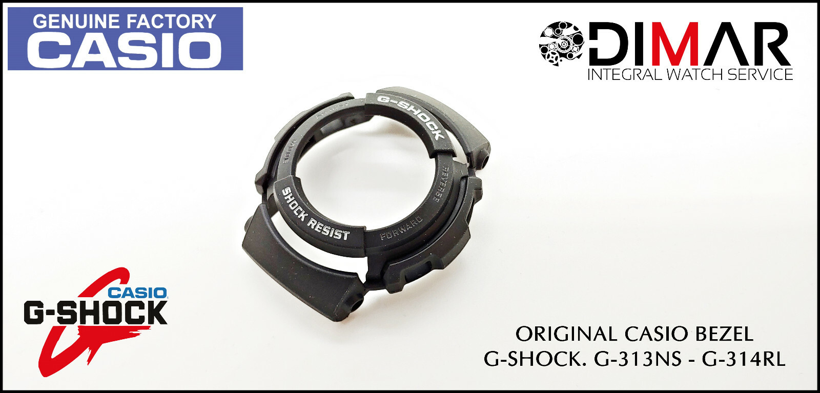 REPLACEMENT VINTAGE ORIGINAL BEZEL G-SHOCK.CASIO G-313NS – G-315RL