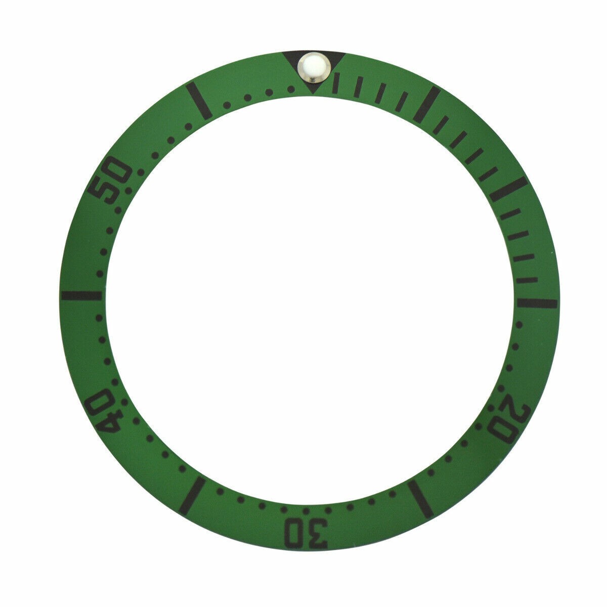 Green Black Numbers Replacement Bezel Insert 38mm x 30.80mm Diver Watch