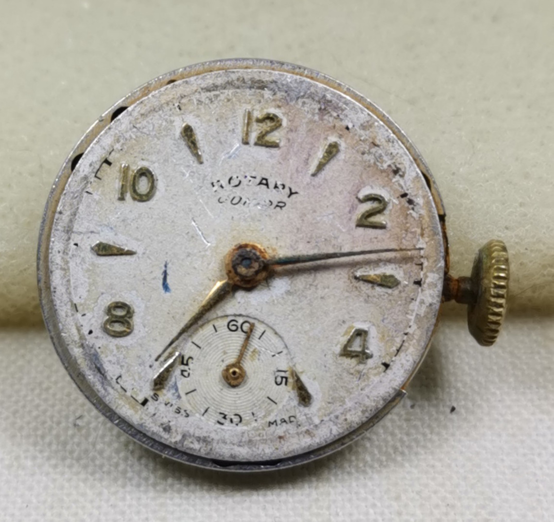 Lot 8 x Rotary Swiss Wristwatch Movements Repair/Parts